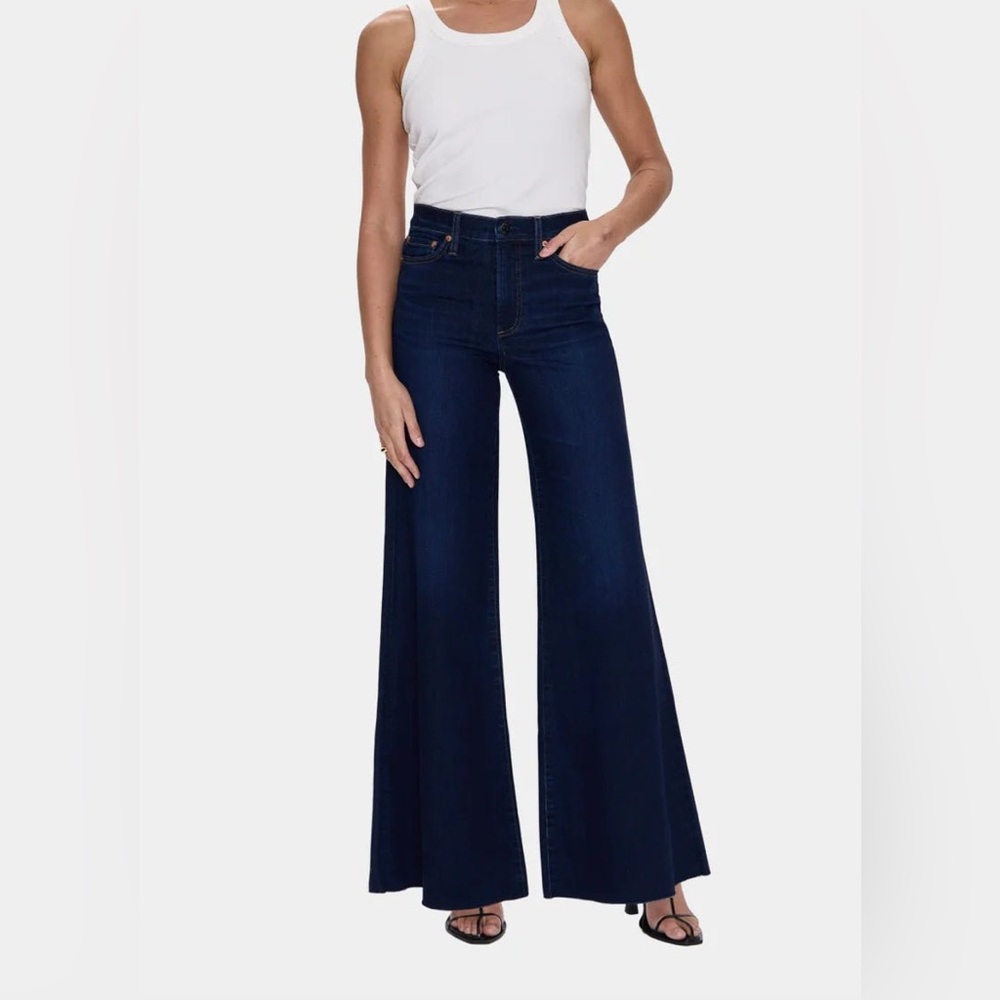 Pistola Izzy Mid Rise Wide Leg Denim - Tristesse